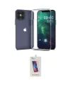 ieg™ iPhone 12 Pro Max Kılıf Zirve Doku - Siyah Joko 5D Cam