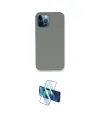 ieg™ iPhone 12 Pro Max Kılıf Zirve Modern Özel Seri - Siyah 3D Antistatik Seramik Nano Ekran Koruyucu