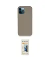 ieg™ iPhone 12 Pro Max Kılıf Zirve Modern Özel Seri - Siyah 6D Mat Seramik Hayalet Nano Ekran Koruyucu