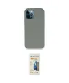 ieg™ iPhone 12 Pro Max Kılıf Zirve Modern Özel Seri - Siyah 6D Mat Seramik Hayalet Nano Ekran Koruyucu