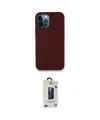 ieg™ iPhone 12 Pro Max Kılıf Zirve Modern Özel Seri - Siyah Bilvis Hayalet Cam Ekran Koruyucu