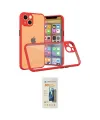 ieg™ iPhone 13 Mini Kılıf Nova Asil Özel Seri - Siyah 6D Mat Seramik Hayalet Nano Ekran Koruyucu
