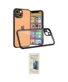 ieg™ iPhone 13 Mini Kılıf Nova Asil Özel Seri - Siyah 6D Mat Seramik Hayalet Nano Ekran Koruyucu