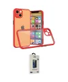 ieg™ iPhone 13 Mini Kılıf Nova Asil Özel Seri - Siyah Bilvis Hayalet Cam Ekran Koruyucu