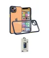 ieg™ iPhone 13 Mini Kılıf Nova Asil Özel Seri - Siyah Bilvis Hayalet Cam Ekran Koruyucu