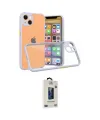 ieg™ iPhone 13 Mini Kılıf Nova Asil Özel Seri - Siyah Bilvis Hayalet Cam Ekran Koruyucu
