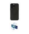 ieg™ iPhone 13 Pro Kılıf Akış Minimal Özel Seri - Siyah 3D Antistatik Seramik Nano Ekran Koruyucu