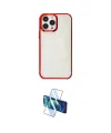 ieg™ iPhone 13 Pro Kılıf Doruk Doku Prime - Siyah 3D Antistatik Seramik Nano Ekran Koruyucu
