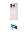 ieg™ iPhone 13 Pro Kılıf Doruk Doku Prime - Siyah 3D Antistatik Seramik Nano Ekran Koruyucu