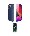 ieg™ iPhone 13 Pro Kılıf Eksen Form Prime - Şeffaf 360 Full Body Arka Koruyucu