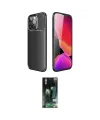 ieg™ iPhone 13 Pro Kılıf Eksen Form Prime - Şeffaf 360 Full Body Arka Koruyucu