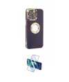 ieg™ iPhone 13 Pro Kılıf İz Form Serisi - Siyah 3D Antistatik Seramik Nano Ekran Koruyucu