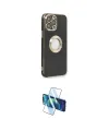ieg™ iPhone 13 Pro Kılıf İz Form Serisi - Siyah 3D Antistatik Seramik Nano Ekran Koruyucu