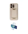 ieg™ iPhone 13 Pro Kılıf Kozmos Minimal Prime - Siyah 3D Antistatik Seramik Nano Ekran Koruyucu