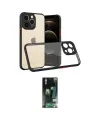 ieg™ iPhone 13 Pro Kılıf Nova Asil Özel Seri - Şeffaf 360 Full Body Arka Koruyucu