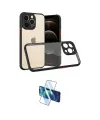 ieg™ iPhone 13 Pro Kılıf Nova Asil Özel Seri - Siyah 3D Antistatik Seramik Nano Ekran Koruyucu