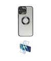 ieg™ iPhone 13 Pro Kılıf Pusula Form - Siyah 3D Antistatik Seramik Nano Ekran Koruyucu