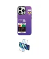 ieg™ iPhone 13 Pro Kılıf Siluet Çizgi Koleksiyonu - Siyah 3D Antistatik Seramik Nano Ekran Koruyucu