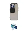 ieg™ iPhone 13 Pro Kılıf Vadi Çizgi - Siyah 3D Antistatik Seramik Nano Ekran Koruyucu