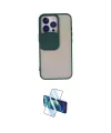 ieg™ iPhone 13 Pro Kılıf Vadi Çizgi - Siyah 3D Antistatik Seramik Nano Ekran Koruyucu