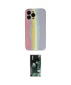 ieg™ iPhone 13 Pro Kılıf Yadigar Çizgi - Şeffaf 360 Full Body Arka Koruyucu