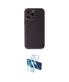 ieg™ iPhone 13 Pro Kılıf Yadigar Klasik - Siyah 3D Antistatik Seramik Nano Ekran Koruyucu
