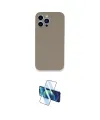 ieg™ iPhone 13 Pro Kılıf Zirve Modern Özel Seri - Siyah 3D Antistatik Seramik Nano Ekran Koruyucu