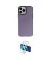 ieg™ iPhone 13 Pro Max Kılıf Ahenk Çizgi Prime - Siyah 3D Antistatik Cam Ekran Koruyucu