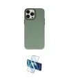 ieg™ iPhone 13 Pro Max Kılıf Ahenk Çizgi Prime - Siyah 3D Antistatik Cam Ekran Koruyucu