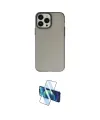 ieg™ iPhone 13 Pro Max Kılıf Ahenk Çizgi Prime - Siyah 3D Antistatik Cam Ekran Koruyucu