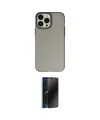 ieg™ iPhone 13 Pro Max Kılıf Ahenk Çizgi Prime - Siyah 3D Antistatik Hayalet Cam Ekran Koruyucu