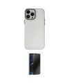 ieg™ iPhone 13 Pro Max Kılıf Ahenk Çizgi Prime - Siyah 3D Antistatik Hayalet Cam Ekran Koruyucu