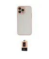 ieg™ iPhone 13 Pro Max Kılıf Ahenk Çizgi Serisi - Şeffaf Maxco Cam Ekran Koruyucu