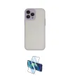 ieg™ iPhone 13 Pro Max Kılıf Ahenk Çizgi Serisi - Siyah 3D Antistatik Cam Ekran Koruyucu