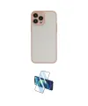 ieg™ iPhone 13 Pro Max Kılıf Ahenk Çizgi Serisi - Siyah 3D Antistatik Cam Ekran Koruyucu