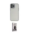 ieg™ iPhone 13 Pro Max Kılıf Ahenk Çizgi Serisi - Siyah Bilvis Hayalet Cam Ekran Koruyucu