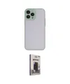 ieg™ iPhone 13 Pro Max Kılıf Ahenk Çizgi Serisi - Siyah Bilvis Hayalet Cam Ekran Koruyucu