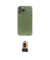 ieg™ iPhone 13 Pro Max Kılıf Ahenk Doku - Şeffaf Maxco Cam Ekran Koruyucu
