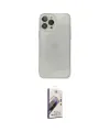 ieg™ iPhone 13 Pro Max Kılıf Ahenk Doku - Siyah Bilvis 3D Mat Cam Ekran Koruyucu