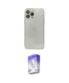 ieg™ iPhone 13 Pro Max Kılıf Ahenk Doku - Siyah Bilvis 5in1 3D Magic Cam Ekran Koruyucu
