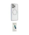 ieg™ iPhone 13 Pro Max Kılıf Ahenk Işık Serisi - Şeffaf Pasifik Cam Ekran Koruyucu