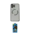 ieg™ iPhone 13 Pro Max Kılıf Ahenk Işık Serisi - Siyah 18D Cam Ekran Koruyucu