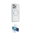 ieg™ iPhone 13 Pro Max Kılıf Ahenk Işık Serisi - Siyah 3D Antistatik Cam Ekran Koruyucu