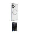 ieg™ iPhone 13 Pro Max Kılıf Ahenk Işık Serisi - Siyah 3D Antistatik Hayalet Cam Ekran Koruyucu
