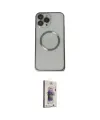 ieg™ iPhone 13 Pro Max Kılıf Ahenk Işık Serisi - Siyah Bilvis 3D Cam Ekran Koruyucu