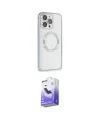 ieg™ iPhone 13 Pro Max Kılıf Ahenk Işık Serisi - Siyah Bilvis 5in1 5D Magic Hayalet Cam Ekran Koruyucu