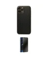 ieg™ iPhone 13 Pro Max Kılıf Ahenk Işık - Siyah 3D Antistatik Hayalet Cam Ekran Koruyucu
