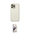 ieg™ iPhone 13 Pro Max Kılıf Ahenk Işık - Siyah Bilvis 3D Mat Cam Ekran Koruyucu