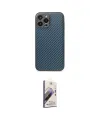 ieg™ iPhone 13 Pro Max Kılıf Ahenk Işık - Siyah Bilvis 3D Mat Cam Ekran Koruyucu
