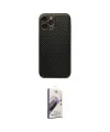 ieg™ iPhone 13 Pro Max Kılıf Ahenk Işık - Siyah Bilvis 3D Mat Cam Ekran Koruyucu